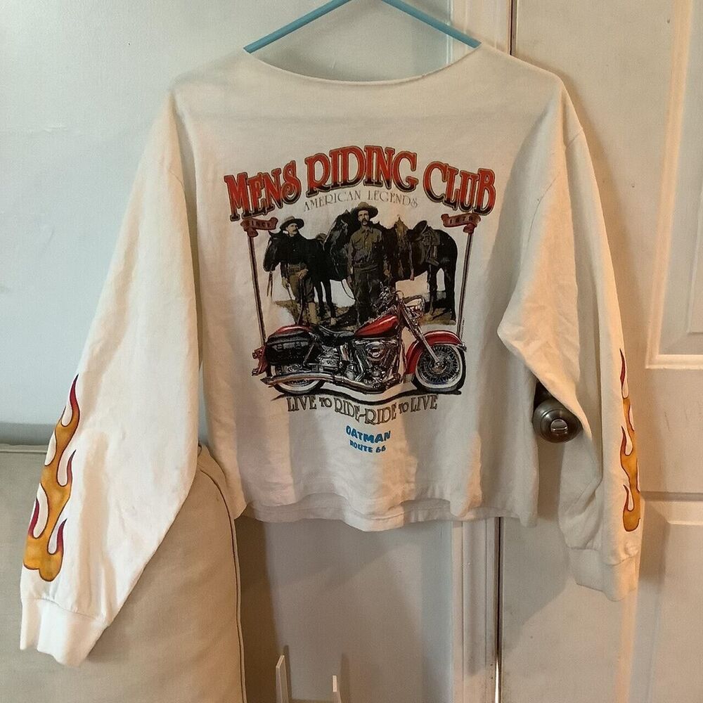 Mens riding club American legends live to ride the wild side ride to live oatman